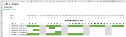 Planning hebdomadaire automatique sur excel. Excel Calendrier De Type Gantt