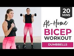 Single arm cross body hammer curl bicep workout 5 Best Bicep Exercises 20 Minute Bicep Workout Nourish Move Love