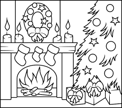 Christmas Fireplace Printable Coloring Page Christmas Color By Number Christmas Coloring Sheets Christmas Coloring Pages