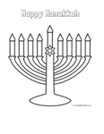 Holiday and seasonal coloring pages for kids. Hanukkah Coloring Pages