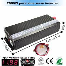 2000w 2kw Pure Sine Wave Power Inverter Surge Power 4kw Dc12v Dc24v Dc48v To Ac110v Ac220v 50hz 60hz Sine Wave Solar Power Inverter Power Inverter