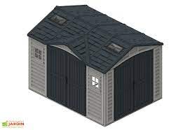 abri de jardin en pvc duramax 8 m apex 10 x 8 gris anthracite abri de jardin abri abri de jardin pvc