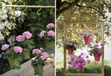 diy ideen mit blumen fur die dekoration von balkon oder terrasse hangende dekorationen weihnachtskranze basteln dekoration
