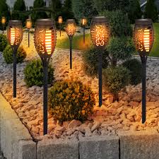 Solarlampen garten test, vergleich, oder kaufratgeber!? Gartenfackeln Solar Flamme 97 5 Cm Solarleuchten Garten Deko Solarlampen Fur Aussen Flammenlicht Feuereffekt Kunststoff Schwarz 54x Led Gelbe Lichtfarbe Dxh 12x97 5 Cm 3er Set Kaufen Bei Www Etc Shop De Gmbh