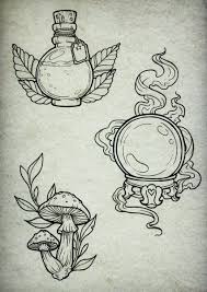 Image Result For Witchcraft Tattoo Flash Tattooideas Witchcraft Tattoos Witch Tattoo Mushroom Tattoos