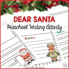It would be perfect for a letter from santa but really would work for anything during christmas time. Free Dear Santa Letter Template Printable For Preschool Kindergarten