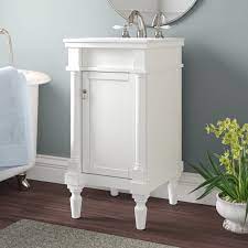 An 18 inch bathroom vanity is perfect for smaller bathrooms. Andover Mills Brantley 18 Single Bathroom Vanity Set Reviews Wayfair