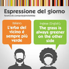 The Grass Is Always Greener On The Other Side Origin Learning Italian Language Italian English Idiom The Grass Is Always Greener On The Other Side Learning Italian Italian Words Italian Language Learning