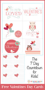 Our cards, coupons, and free printable valentines are a cinch to download and print from your home computer. Free Valentines Day Cards The 7 Day Countdown For Kids