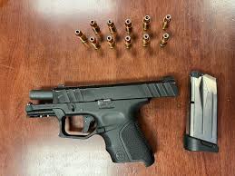 The recovery of a loaded firearm and a plastic bag filled with ammunition  during a traffic stop led to the arrest of a 19-year-old in Chicago  Heights. At approximately 9:45 p.m. on