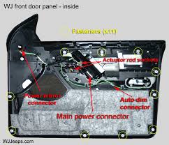 Driver side door wiring repair on 2004 jeep grand cherokee. Jeep Grand Cherokee Wj Door Panel Removal