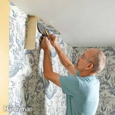 (9.1 kg) are considered too heavy for hanging on a wall without proper reinforcement. How To Install Wallpaper Diy Family Handyman