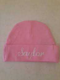 Baby Hat I Made With Heat Transfer Vinyl Vinyl Hat Vinyl Hats Hat Ideas