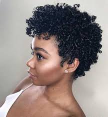 Define your fauxhawk with a shaved line and keep your curls natural. 20 Short Natural Hairstyles For Black Women Short Hairstyles Haircuts 2019 2020