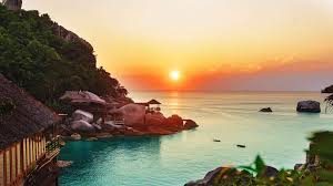 The great collection of hd sunset wallpaper for desktop, laptop and mobiles. Aesthetic Wallpaper Sunset Beach Novocom Top