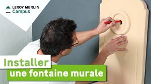 Cette façade ornementale en pierre est très revetement mural pierre. Comment Installer Une Fontaine Murale Leroy Merlin Youtube