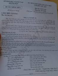 Đề thi môn toán vào lớp 10 tp.hcm: Ä'ap An Ä'á» Thi Vao Lá»›p 10 Mon VÄƒn 2020 Tá»‰nh Khanh Hoa