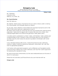 Social Worker Cover Letter Sample