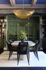 The wide collection comprises beautifully oval glass dining table. Black Cane Chairs At Oval Dining Table Contemporary Dining Room