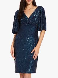 Adrianna Papell Sequin Midi Dress Twilight At John Lewis Partners