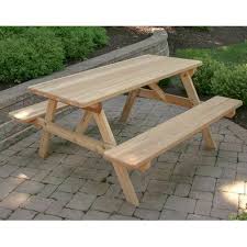 August Grove Franko Picnic Table Wayfair In 2020 Wooden Picnic Tables Picnic Table Picnic Table Plans