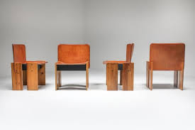 Enjoy free shipping on most stuff, even big stuff. Cognac Leather Dining Chairs By Tobia Afra Scarpa 1970s Set Of 4 For Sale At Pamono