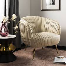 A Regal Statement Piece In Any Room This Accent Chair Is Glamorously Styled In Shimmering Cream Living Room Furniture Sale Leather Accent Chair Accent Chairs