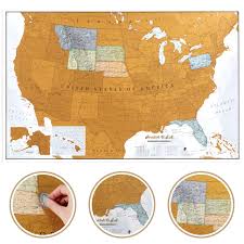 This interactive map allows students to click on each of the 50 states to learn their facts and statistics. Amazon Com Maps International Scratch Off Map Of The Us Usa Wall Map Scratch Off Detailed Cartography Us States National Parks 24 X 36 Office Products