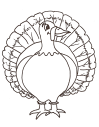 Draw eyes and beak (with details). Free Printable Turkey Coloring Pages For Kids
