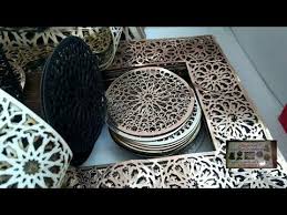لقيت ليكم جلد مزخرف واجد عند صلاح جولة في محل الخشب و الجلد المزخرف artisanat youtube decorative tray artisan tableware