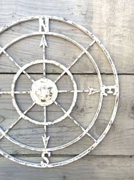 Nautical Compass White Wall Art Shabby Chic Nautical Decor Etsy Compass Wall Art Compass Wall Decor Chic Home Decor