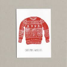 Christmas Woolies Lino Print Card Eco Friendly Christmas Cards Made In Ireland Print Christmas Card Christmas Card Design Lino Print
