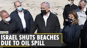 The alleged israeli campaign against iran's commercial ships could be linked to previously unexplained incidents and possible iranian retaliation. Israel Shuts Mediterranean Beaches After Oil Spill Volunteers Scramble To Clean Beaches World News Youtube