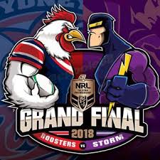 The Other Australian Championship This Weekend Nrl Grandfinal Sydneyroosters Vs Storm I Was Testing Out How A Face To Face Look W Nrl Rugby Logo Storm