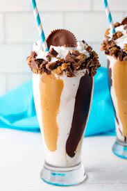 Chocolate Peanut Butter Swirl Milkshakes Chocolate Peanuts Desserts Peanut Butter Milkshake