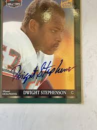 Dwight Stephenson Topps Hall off Fame Autographs Class Of 1998 Dolphins  Auto HOF