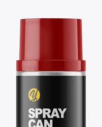Download Metallic Spray Can Mockup Yellow Author PSD Mockup Templates