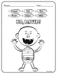 No David Coloring Pages By Heidi No David Book Activities Beginning Of School