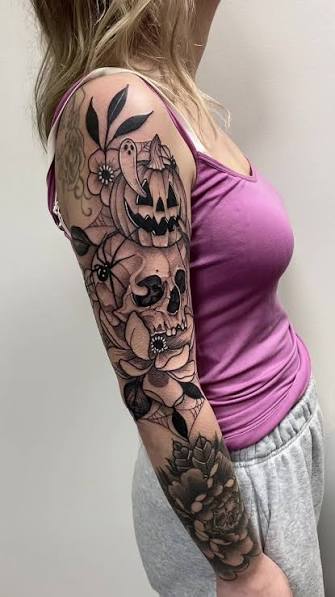 Halloween Womens Tattoo Sleeve | TikTok
