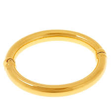 Whether you're into gold bracelets or silver bracelets, clasp bracelets and hinge bracelets or designer. Soave Oro 14k Gold Electroform Polished Hinged Bangle Bracelet 9658699 Hsn