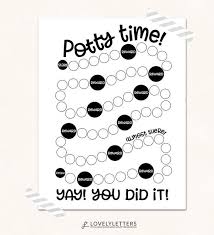 Great for encouraging toddlers to use the toilet. Potty Training Print Potty Reward Chart Potty Chart Printable Digital Potty Time Chart Monochrome Potty Chart Potty Printable By Lovely Letters Catch My Party