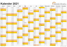 All calendar templates files are printable & blank & macro free. Excel Kalender 2021 Kostenlos