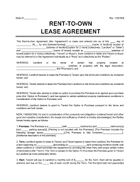It includes a strict code of conduct. Rent To Own Agreement Create A Free Lease To Own Lease Agreement