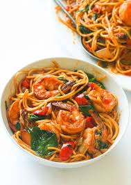 Spicy Shrimp Spaghetti Recipe Recipe Spicy Shrimp Spaghetti Recipes Shrimp Spaghetti