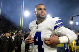 © julio aguilar, getty images dak prescott #4 of the dallas. Cowboys Quarterback Dak Prescott Discusses Walk On S Restaurant Investment