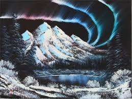Northern Lights Bob Ross Paintings Bob Ross Landscape Paintings