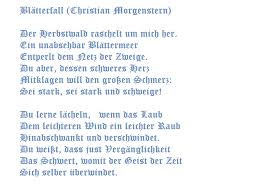 Blatterfall Christian Morgenstern Weisheiten Lebensweisheiten Lustig Gedichte