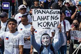 LOOK: Progressive groups staged a protest march from EDSA Shrine to the EDSA People Power Monument on Saturday, September 13, calling for accountability over corruption in flood control projects. (Photos by John