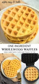 One Ingredient Egg Waffles In 2020 Delicious Breakfast Recipes Egg Waffle Waffle Recipes