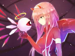 Desktop Wallpaper Anime Girl Robot Zero Two Long Hair Hd Image Picture Background 414432